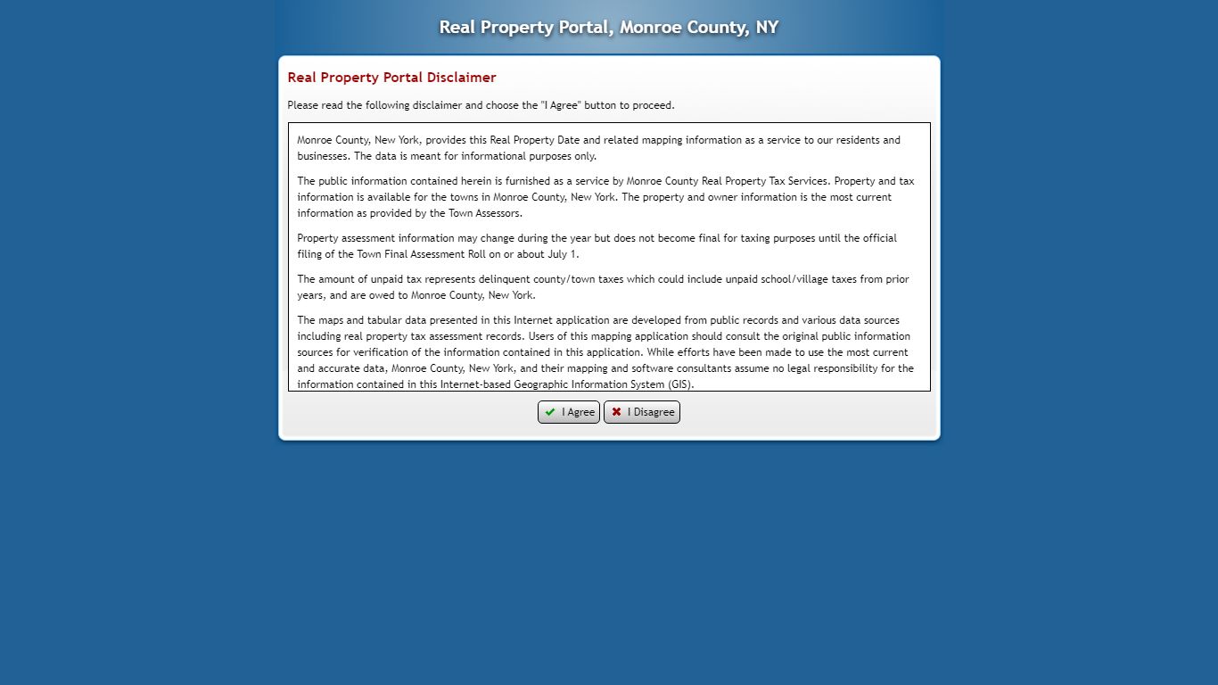 Monroe County Real Property Portal